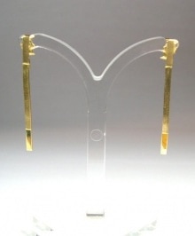 Laura Marquez 'Linear' white gold earrings