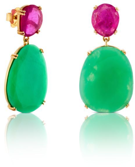 TOUS Ruby and Emerald earrings