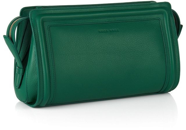 Hugo Boss Berlin green clutch bag