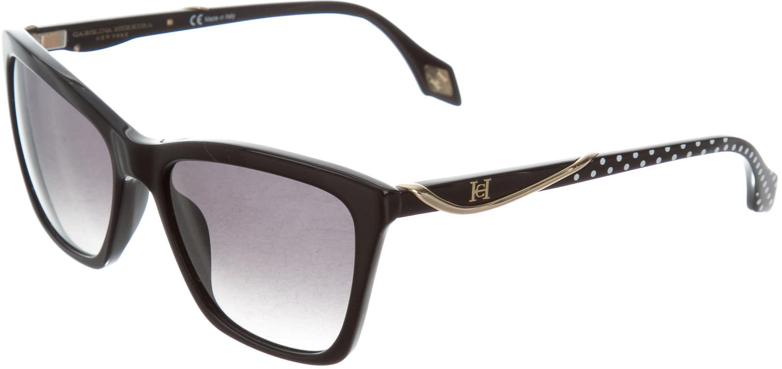 Carolina Herrera black polka dot sunglasses