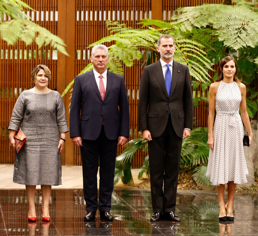 King Felipe and Queen Letizia are officially welcomed to Cuba by President Miguel Díaz-Canel and First Lady Lis Cuesta