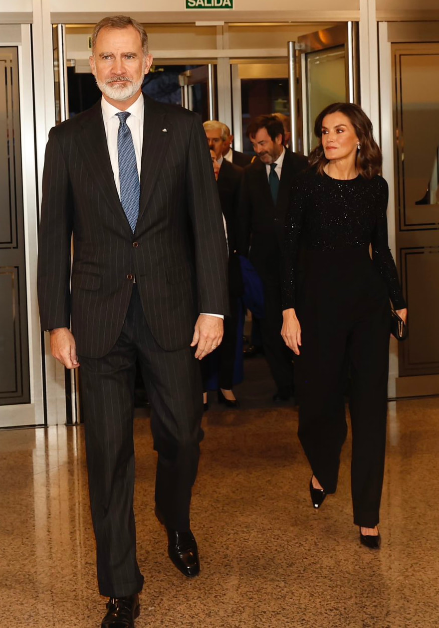 King Felipe VI and Queen Letizia attended the XXII edition of the 'In Memoriam' Concert for Victims of Terrorism at the National Music Auditorium in Madrid on 7 March 2024
