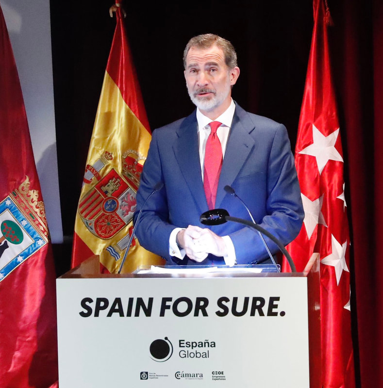 King Felipe VI launches 'Spain For Sure' campaign at Museo Nacional del Prado in Madrid om 18 June 2020