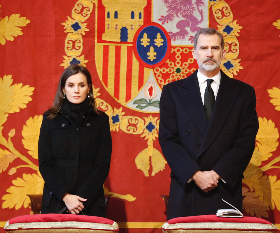 King Felipe VI and Queen Letizia attend the funeral of funeral of Infanta Pilar of Spain