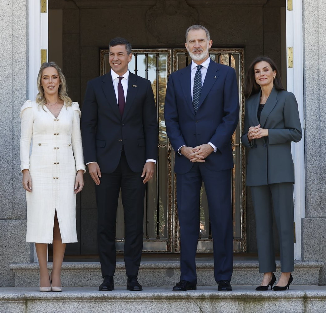 King Felipe VI and Queen Letizia hosted a lunch at Zarzuela Palace in honor of the visit by the President and First Lady of Paraguay on 28 February 2024