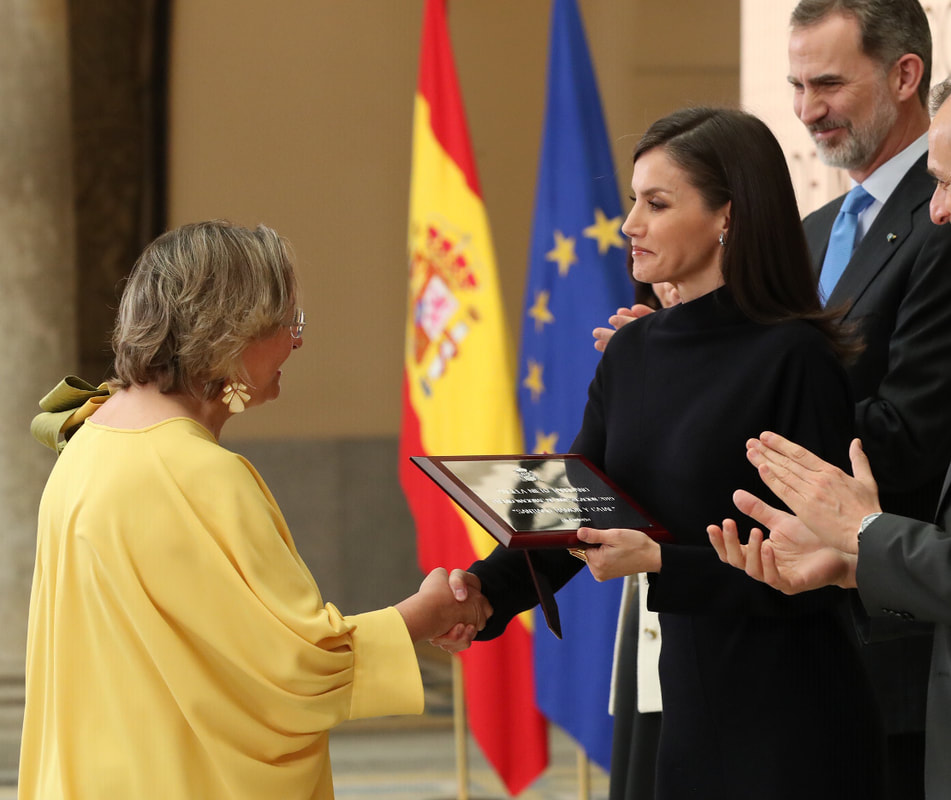 King Felipe VI and Queen Letizia of Spain presented the National Research Awards 2020 at the Royal Palace of El Pardo in Madrid