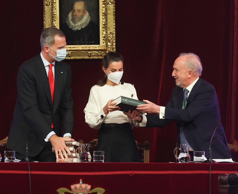 King Felipe VI and Queen Letizia preside over the 70th anniversary of the Association of Academies of the Spanish Language (ASALE) on 10 December 2021
