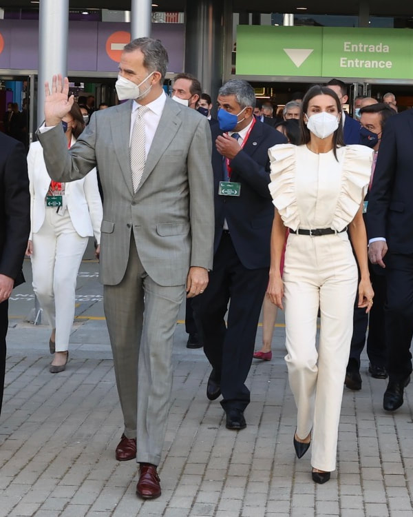 King Felipe VI and Queen Letizia of Spain presided over the inauguration of the 41st edition of the International Tourism Fair - FITUR 2021 at IFEMA-MADRID.
