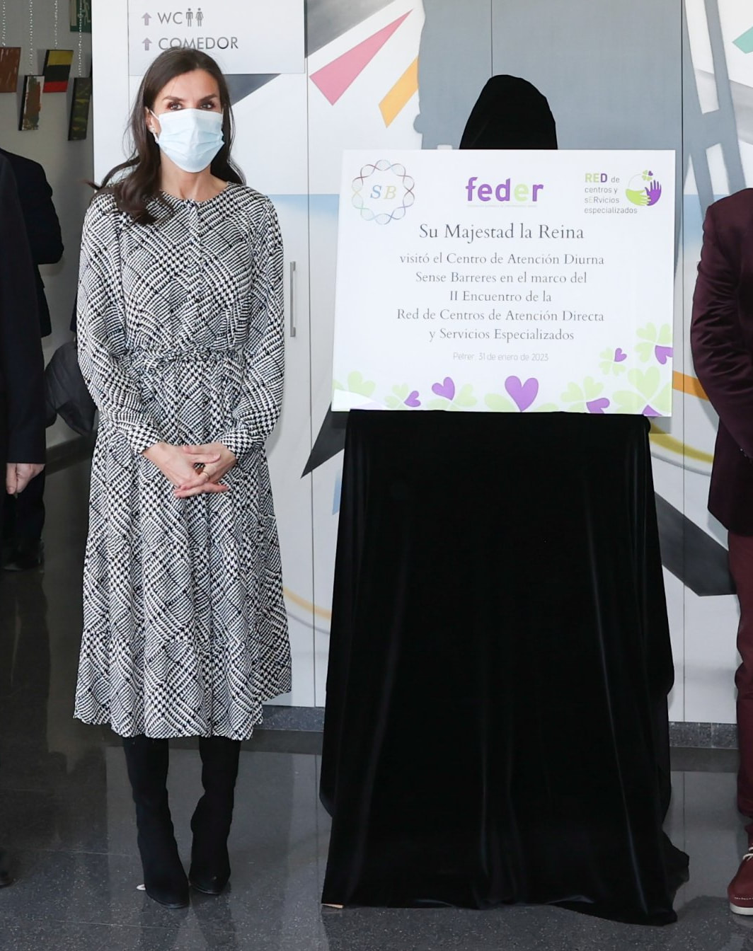 Queen Letizia chaired the II National Meeting of the Network of Direct Care Centers and Specialized Services of the Spanish Federation for Rare Diseases (FEDER) at the Sense Barreres center in Petrer on 31 January 2023