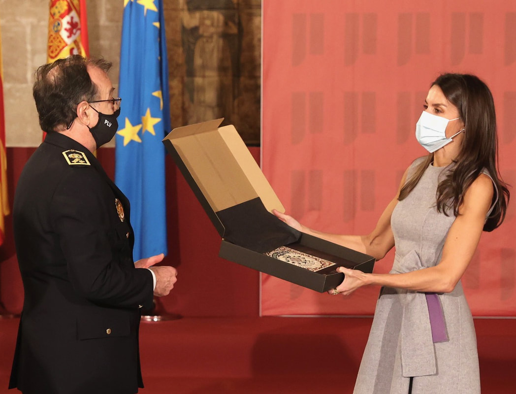 Queen Letizia meets Local Police of Valencia on the occasion of its 150th anniversary