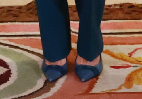 Queen Letizia wears Magrit 'Lissette' pump in custom teal leather with suede trim