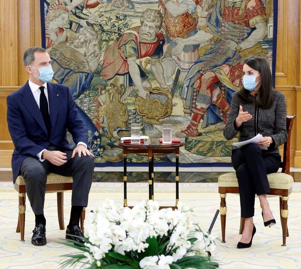The King and Queen of Spain held an open dialogue with Young Talents at the Palace of Zarzuela on 28 May 2020