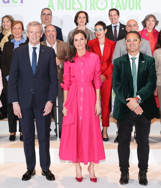Queen Letizia attended an event hosted by the Spanish Federation of Rare Diseases (FEDER) to mark World Rare Diseases Day in Santiago de Compostela on 16th March 2023