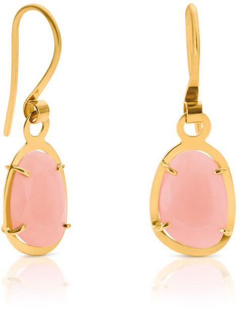 Tous 'Dinah' pink opal earrings