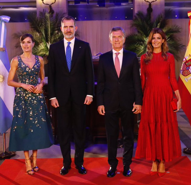 Queen Letizia and King Felipe State Visit Argentina gala