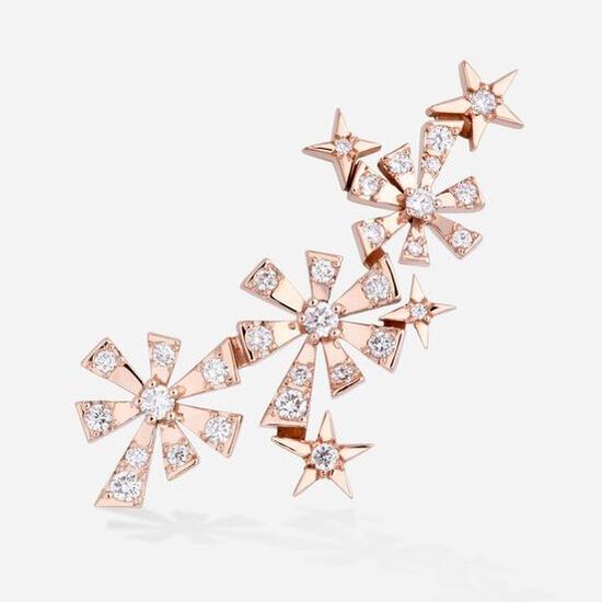 Gold & Roses 'Luzia' 3 Stars Earrings