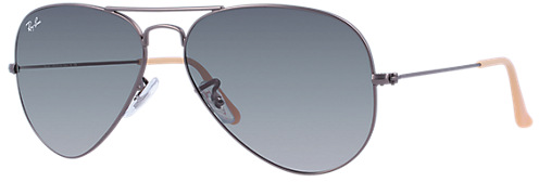 Ray-Ban Aviator grey gradient lens sunglasses