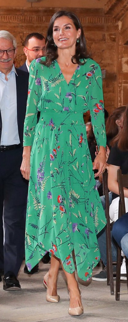 Maje Rayema Dress​ as seen on Queen Letizia.