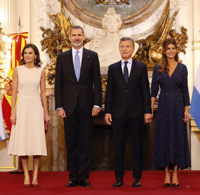 Kign and Queen of Spain offical welcoem to Argentina 2019