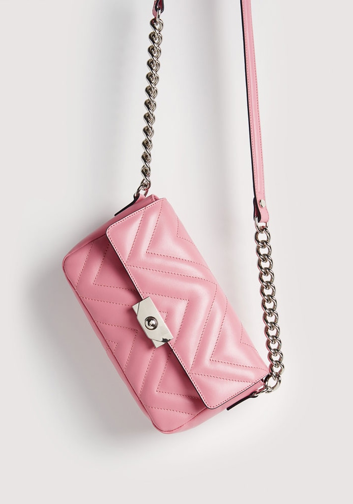 Uterque pink quilted handbag