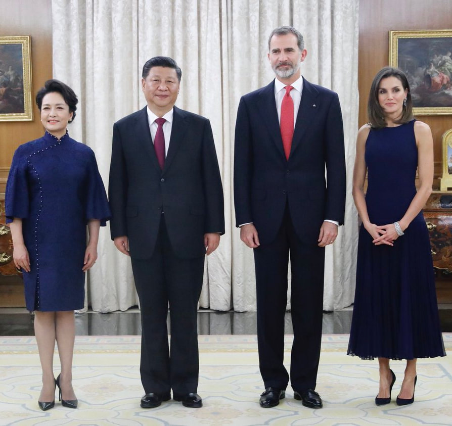 King Felipe and Queen Letizia host private dinner at the Palace of La Zarzuela for President Xi Jinping of China