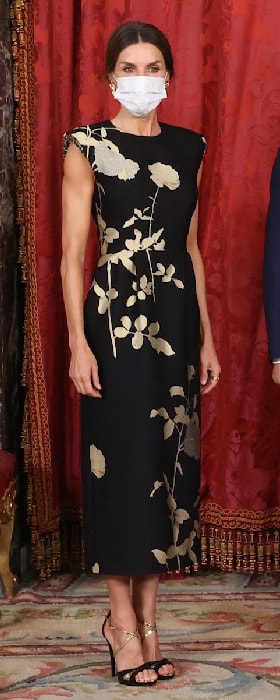 Queen Letizia attends State Dinner for President of South Korea on 15 June 2021