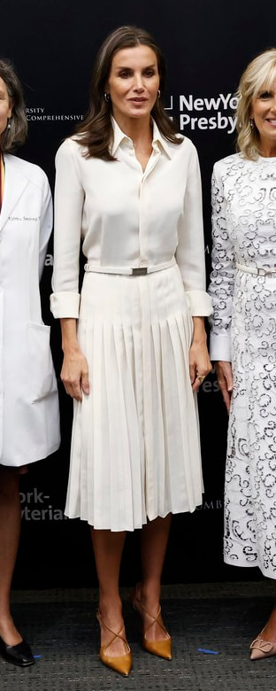 Ralph Lauren Dakota Crepe Shirtdress as seen on Queen Letizia