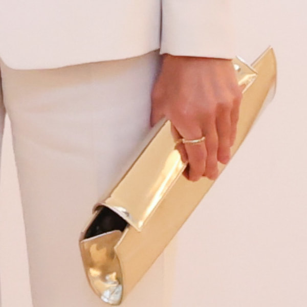 Magrit Alice clutch in metallic gold