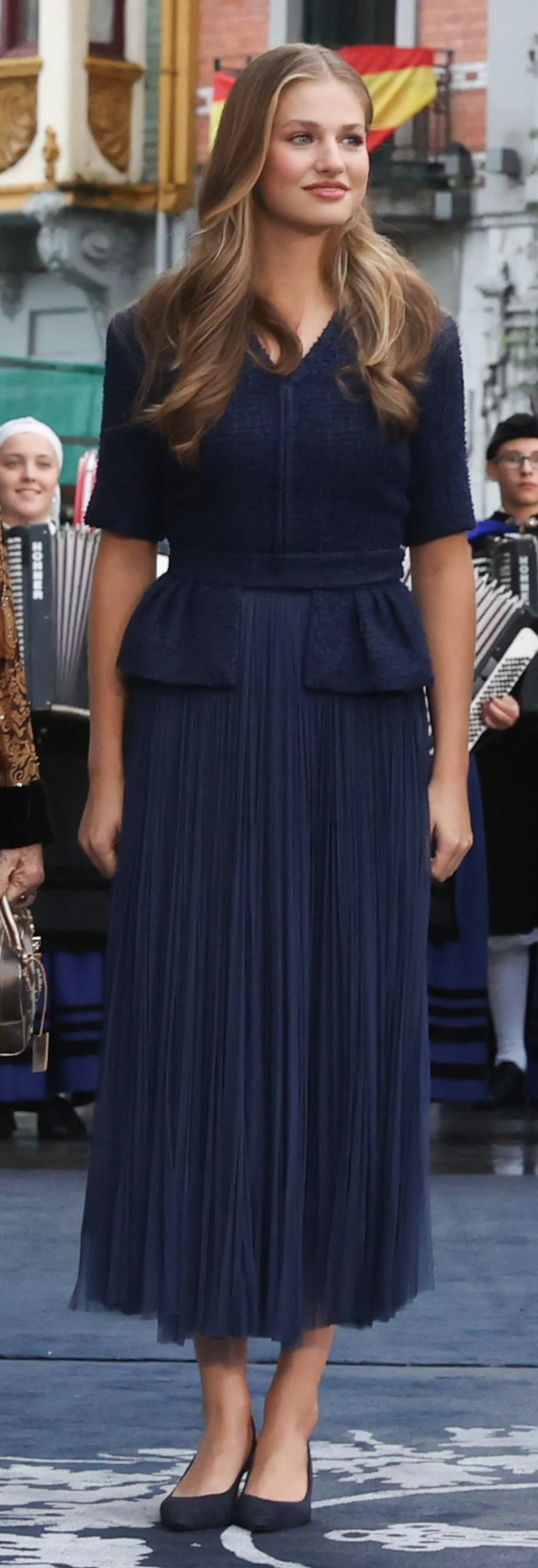Princess Leonor wore a navy Moises Nieto co-ord set for the 2023 Princess of Asturias Awards ceremony