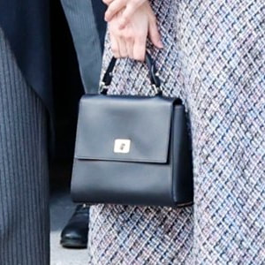 Queen Letizia carries Hugo Boss Bespoke T Handle S Bag