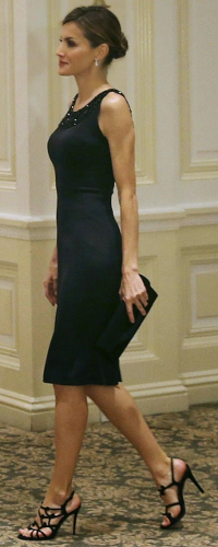 Magrit Nassa Clutch in Black​ as carried by Queen Letizia