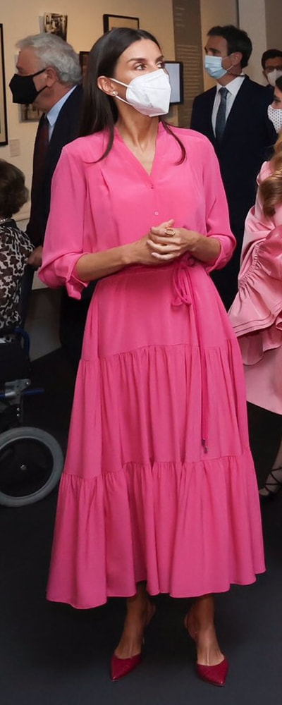 Hugo Boss Dellisi Maxi Dress​ as seen on Queen Letizia.