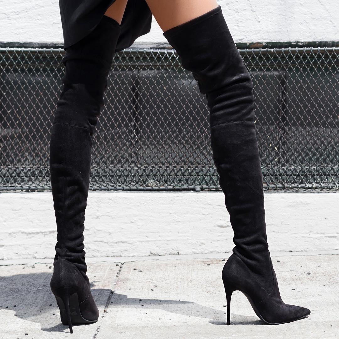 Steve Madden Dominique over-the-knee suede boots