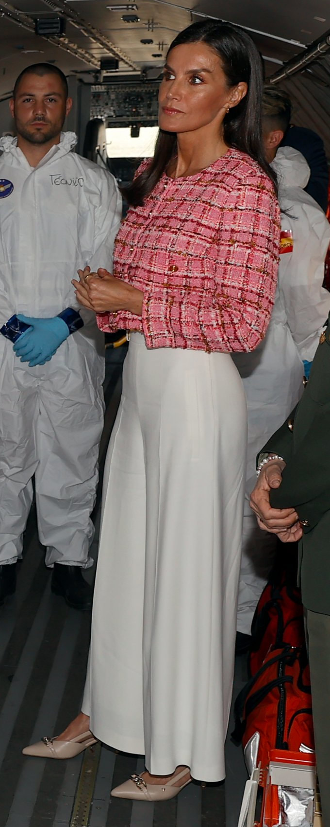 Martinelli Fontaine Slingback Pumps in Stone as seen on Queen Letizia.