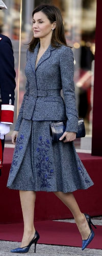 Magrit Hawa Clutch​ as carried by Queen Letizia.