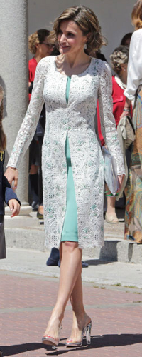 Magrit Sly Clutch​ as carried by Queen Letizia.