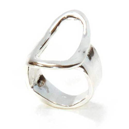 ​Karen Hallam gold-plated sterling silver signature ring