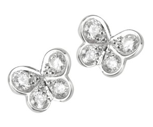 Elena C mini butterfly earrings