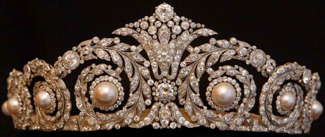  The Cartier Diamond and Pearl Tiara