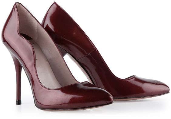 LODI 'Debra' bordeaux patent heels pumps