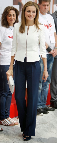 Hugo Boss Jeisana Blazer in White as seen on Queen Letizia.