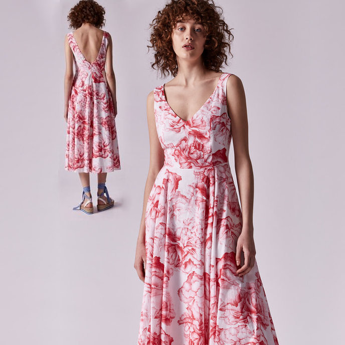 Adolfo Domínguez Floral Spring Dress