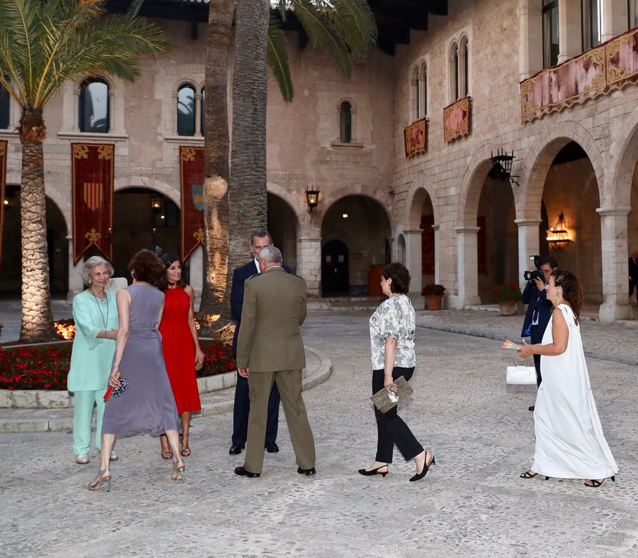 King Felipe and Queen Letizia host Balearic Islands reception this evening at the Royal Palace of La Almudaina in Mallorca 2019