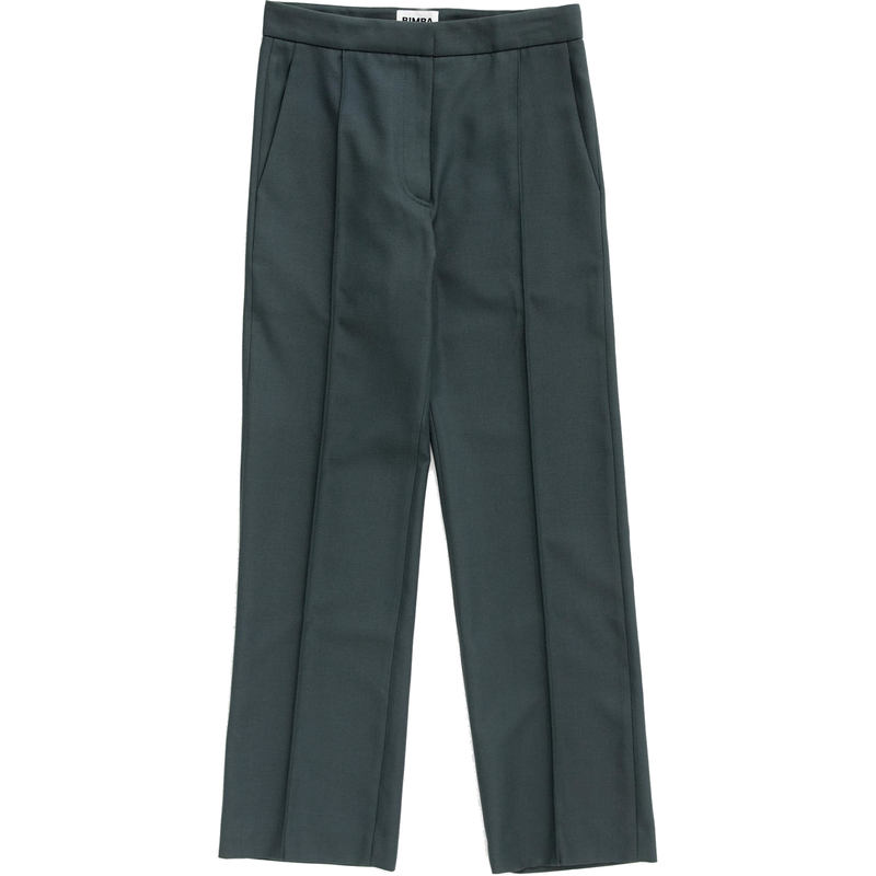 Bimba y Lola Straight Trousers in Olive Green