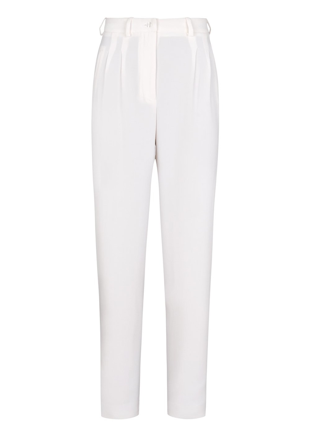 Bleis Madrid crepe trouser in white