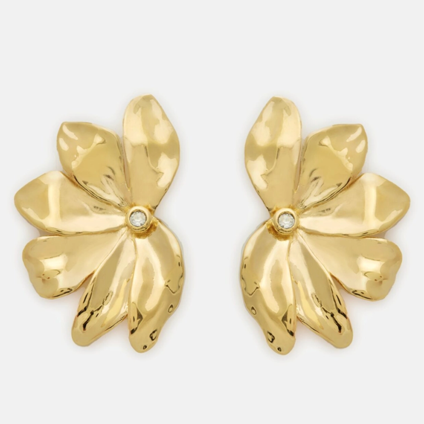 Carolina Herrera Jasmine Earrings in Gold