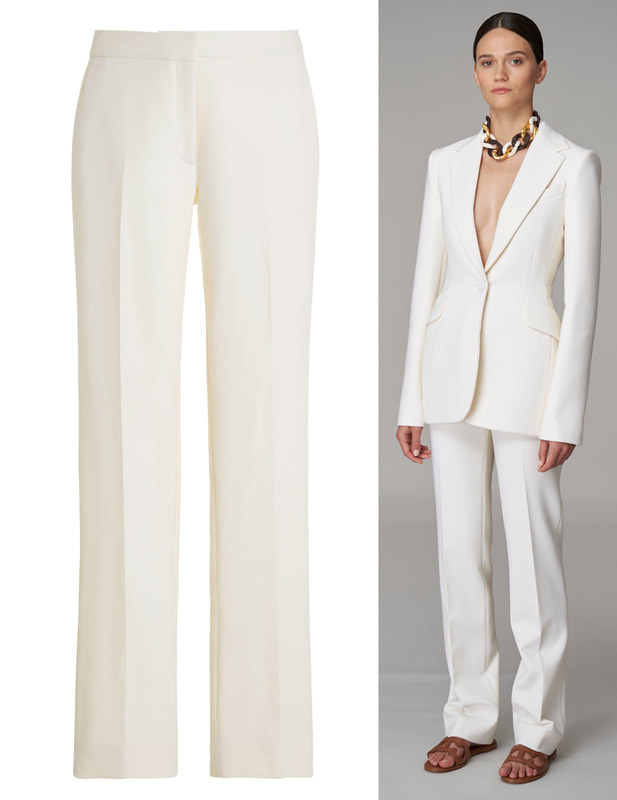 Carolina Herrera Resort 21 Pant Suit in Ivory