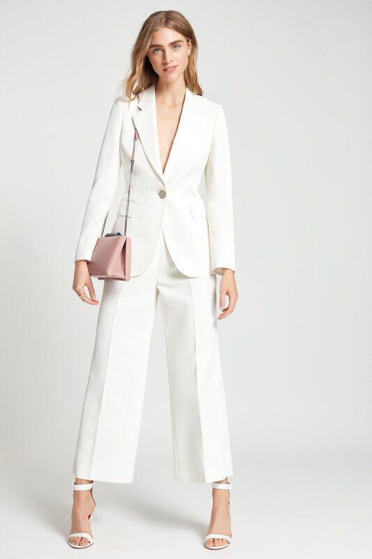Carolina Herrera white pant suit