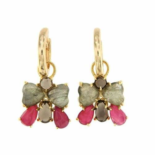 Coolook 'Butterfly' Earrings in Mixed Stone