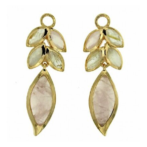 Coolook 'Hera' Earrings in Pink Quartz